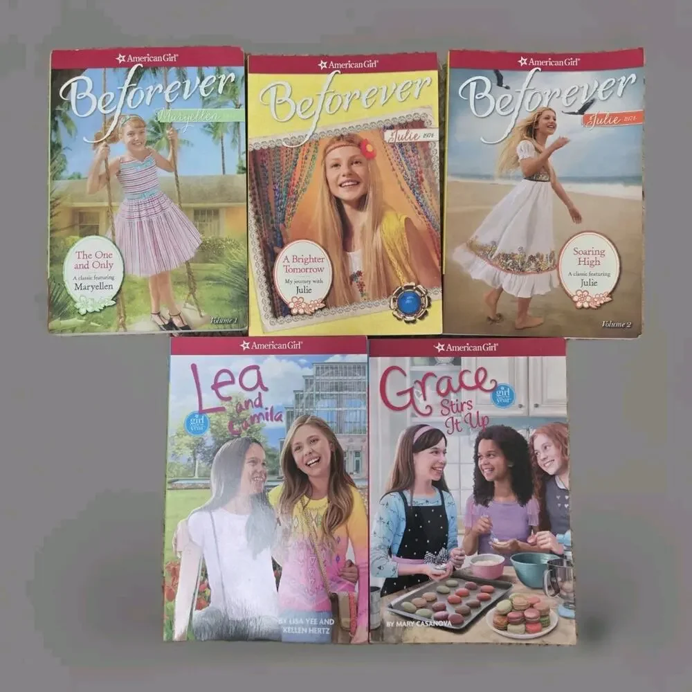 Set of 5 American Girl‎ Doll Books Girl of Year Lea, Grace, Julie, Maryellen